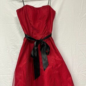 Red Polka Dot Retro Dress 9-10